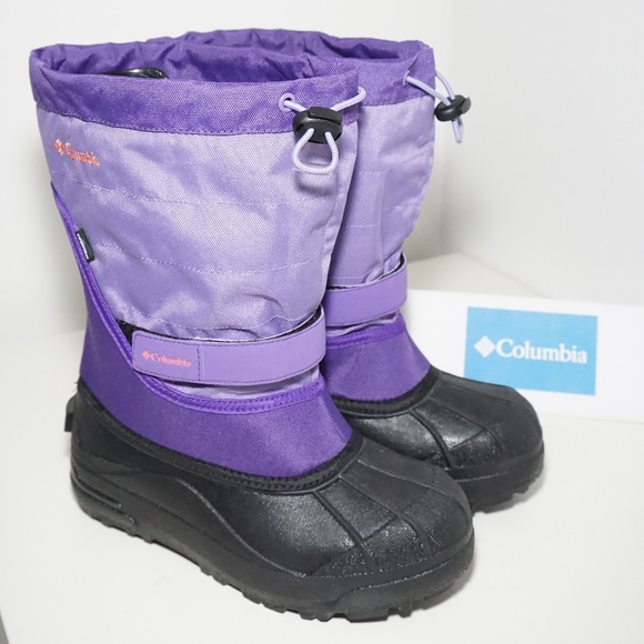 Columbia Other - Columbia Big Girl Pull On Winter Rain Boot Purple